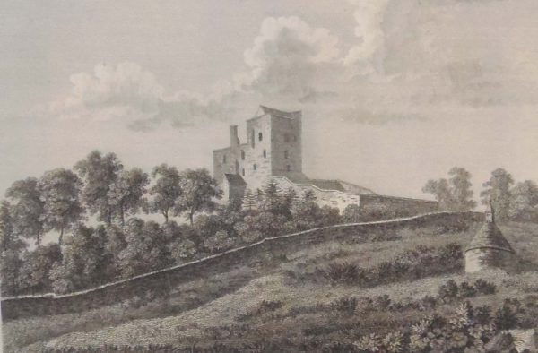 1797 Antique Print a copper plate engraving of Shean Castle, County Laois.