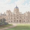 Antique colour print, a chromolithograph from 1880 of Westonbirt House in Gloucestershire