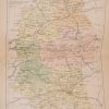 1895 Antique Map The County of Wiltshire