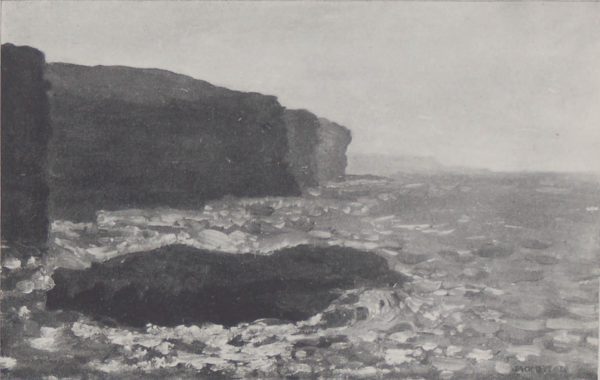 The Mayo Coast after Jack B Yeats 1912 antique print, after a set of drawings that Yeats did looking at life in the West of Ireland.
