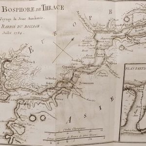 Antique Map published in Paris in 1790, dated 178. The map is titled Plan du Bosphore de Thrace.