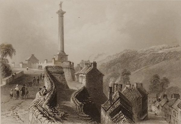 Walkers Monument Derry/Londonderry 1841 Antique Print