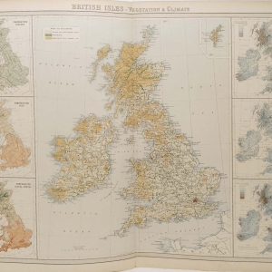 British Isles Vegetation and Climate Map 1922