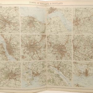 Towns of England and Scotland Map 1922