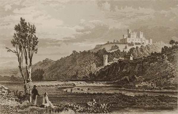 Antique print, titled, Coltsman's Castle County Kerry, published 1832. Engraved by H Winkles after a drawing by W H Bartlett.