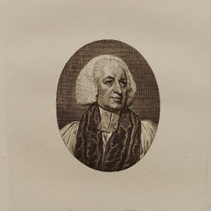 Antique Georgian engraving of Sir Henry Clinton. Christopher Wilson (1714 to 1792) was Bishop of Bristol from 1783 until his death.